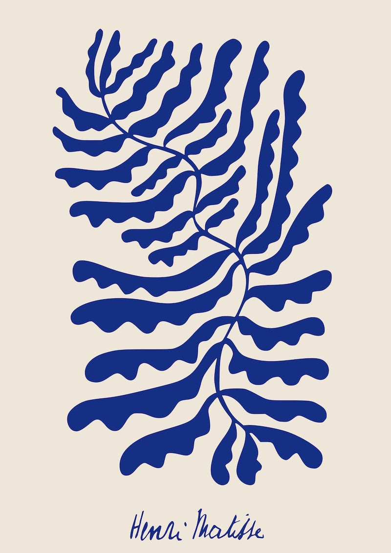 Henri Matisse Nu Bleu A4 poster