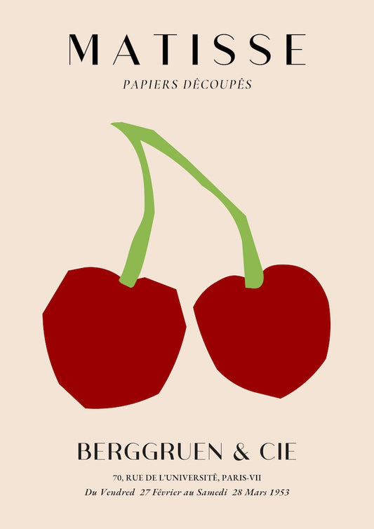 Henri Matisse Cherries A4 poster