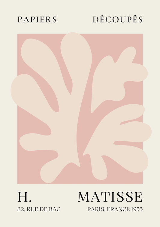 Henri Matisse Large Pink Coral A4 poster