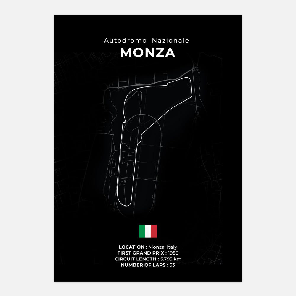 Autodromo Nazionale Monza Formel 1 plakat