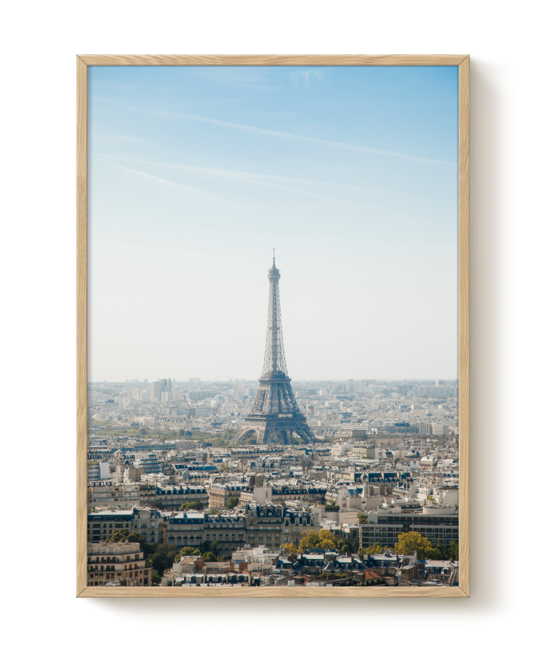 Paris cityscape poster