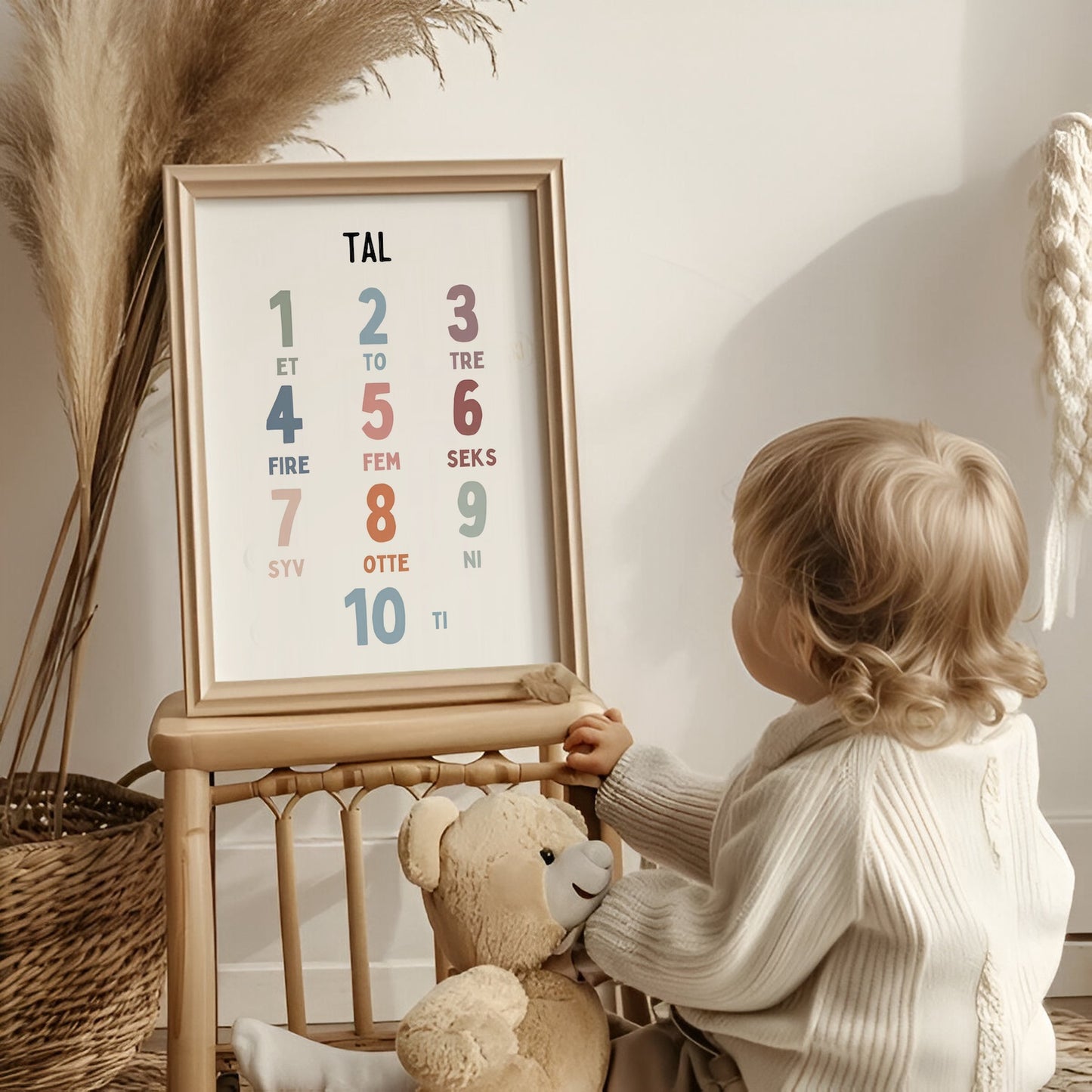 Numbers children's poster